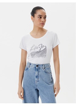 Liu Jo Beachwear T-Shirt VA5157 JS360 Biały Regular Fit ze sklepu MODIVO w kategorii Bluzki damskie - zdjęcie 182699433