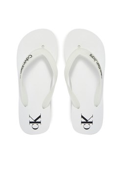 Calvin Klein Jeans Japonki Beach Sandal Flatform Tpu YW0YW01830 Biały ze sklepu MODIVO w kategorii Klapki damskie - zdjęcie 182699580