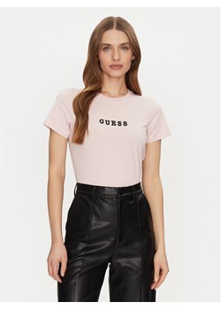 Guess T-Shirt W5RI54 J1314 Beżowy Regular Fit ze sklepu MODIVO w kategorii Bluzki damskie - zdjęcie 182699691