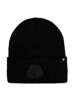 47 Brand Czapka NHL Chicago Blackhawks Haymaker '47 H-HYMKR04ACE-BKE Czarny ze sklepu MODIVO w kategorii Czapki zimowe damskie - zdjęcie 182699761