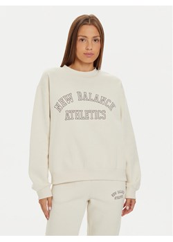 New Balance Bluza WT43516 Beżowy Relaxed Fit ze sklepu MODIVO w kategorii Bluzy damskie - zdjęcie 182699852