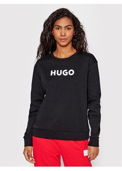Hugo Bluza 50470571 Czarny Regular Fit ze sklepu MODIVO w kategorii Bluzy damskie - zdjęcie 182700174
