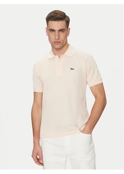 Lacoste Polo L1212 Beżowy Regular Fit ze sklepu MODIVO w kategorii T-shirty męskie - zdjęcie 182700281