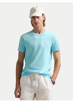 Polo Ralph Lauren T-Shirt 710671438407 Błękitny Slim Fit ze sklepu MODIVO w kategorii T-shirty męskie - zdjęcie 182700304