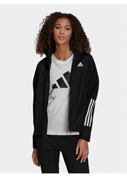 adidas Kurtka przejściowa BSC 3-Stripes RAIN.RDY H65759 Czarny Regular Fit ze sklepu MODIVO w kategorii Kurtki damskie - zdjęcie 182700344