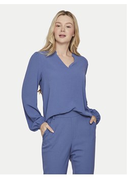 Vila Bluzka Rella 14096986 Niebieski Regular Fit ze sklepu MODIVO w kategorii Bluzki damskie - zdjęcie 182700462
