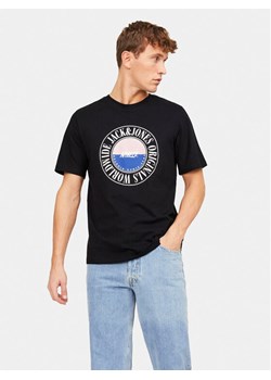 Jack&Jones T-Shirt Cobin 12250411 Czarny Standard Fit ze sklepu MODIVO w kategorii T-shirty męskie - zdjęcie 182700602