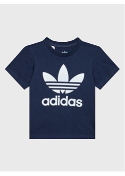 adidas T-Shirt Trefoil Tee HK7503 Granatowy Regular Fit ze sklepu MODIVO w kategorii T-shirty chłopięce - zdjęcie 182700674