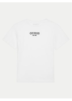 Guess T-Shirt L4BI07 J1314 Biały Regular Fit ze sklepu MODIVO w kategorii T-shirty chłopięce - zdjęcie 182700751