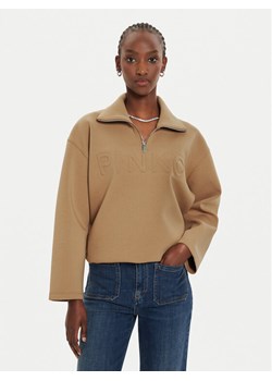 Pinko Bluza Maglia 104234 A25J Brązowy Regular Fit ze sklepu MODIVO w kategorii Bluzy damskie - zdjęcie 182700980