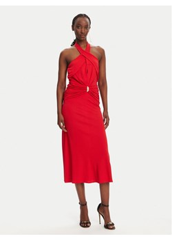 Elisabetta Franchi Sukienka koktajlowa AB71952E2 CG5 Czerwony Regular Fit ze sklepu MODIVO w kategorii Sukienki - zdjęcie 182701010