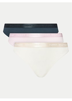 Tommy Hilfiger Komplet 3 par stringów UW0UW04480 Kolorowy ze sklepu MODIVO w kategorii Majtki damskie - zdjęcie 182701042