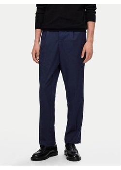 Selected Homme Spodnie materiałowe 16094358 Granatowy Tapered Fit ze sklepu MODIVO w kategorii Spodnie męskie - zdjęcie 182701113