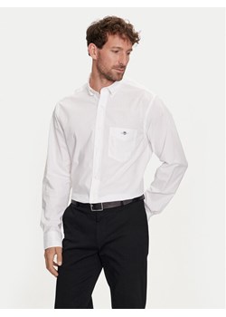 Gant Koszula Poplin 3000100 Biały Regular Fit ze sklepu MODIVO w kategorii Koszule męskie - zdjęcie 182701153