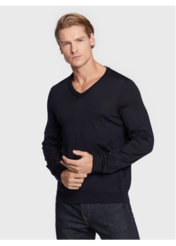 Boss Sweter Melba-P 50468261 Granatowy Slim Fit ze sklepu MODIVO w kategorii Swetry męskie - zdjęcie 182701183