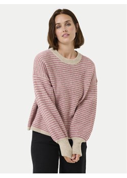 Kaffe Sweter Ellery 10509032 Różowy Loose Fit ze sklepu MODIVO w kategorii Swetry damskie - zdjęcie 182701200