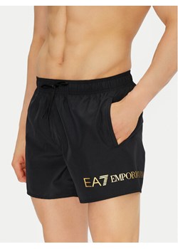 EA7 Emporio Armani Szorty kąpielowe 7M000519 AF13049 MC004 Czarny Regular Fit ze sklepu MODIVO w kategorii Kąpielówki - zdjęcie 182701280