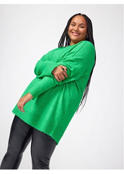 ONLY Carmakoma Sweter 15296177 Zielony Regular Fit ze sklepu MODIVO w kategorii Swetry damskie - zdjęcie 182701461