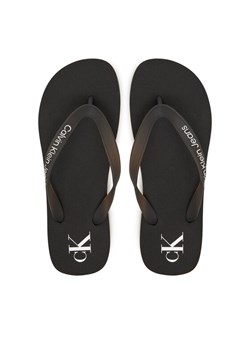 Calvin Klein Jeans Japonki Beach Sandal Transparent Tpu YW0YW01829 Czarny ze sklepu MODIVO w kategorii Klapki damskie - zdjęcie 182701470