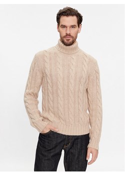 United Colors Of Benetton Golf 109TU2014 Beżowy Regular Fit ze sklepu MODIVO w kategorii Swetry męskie - zdjęcie 182701502