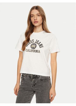 Guess T-Shirt W5RI43 K8HM0 Biały Regular Fit ze sklepu MODIVO w kategorii Bluzki damskie - zdjęcie 182701520