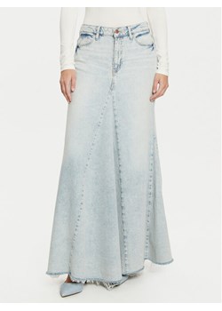 Guess Spódnica jeansowa W5RD95 D5LQ1 Błękitny Regular Fit ze sklepu MODIVO w kategorii Spódnice - zdjęcie 182701561