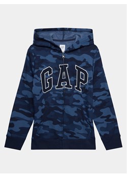 Gap Bluza 419551-00 Niebieski Regular Fit ze sklepu MODIVO w kategorii Bluzy chłopięce - zdjęcie 182701910