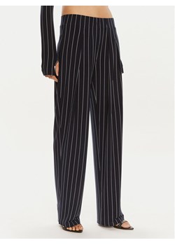 NORMA KAMALI Spodnie materiałowe KK1247PLC32642 Granatowy Relaxed Fit ze sklepu MODIVO w kategorii Spodnie damskie - zdjęcie 182701960