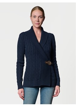 LAUREN RALPH LAUREN Sweter 200808258005 Granatowy Regular Fit ze sklepu MODIVO w kategorii Swetry damskie - zdjęcie 182702061