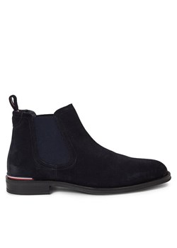 Tommy Hilfiger Sztyblety Core Rwb Hilfiger Suede Chelsea FM0FM04757 Niebieski ze sklepu MODIVO w kategorii Buty zimowe męskie - zdjęcie 182702121