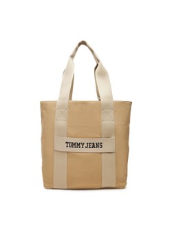 Tommy Jeans Torba Retro Cool Tote AM0AM13278 Beżowy ze sklepu MODIVO w kategorii Torby męskie - zdjęcie 182702143
