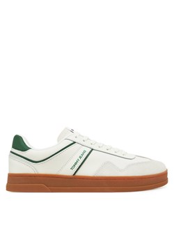 Tommy Jeans Sneakersy The Greenwich Leather EM0EM01571 Écru ze sklepu MODIVO w kategorii Buty sportowe męskie - zdjęcie 182702191