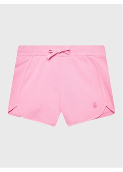 United Colors Of Benetton Szorty sportowe 3J70G900O Różowy Regular Fit ze sklepu MODIVO w kategorii Spodenki dziewczęce - zdjęcie 182702211