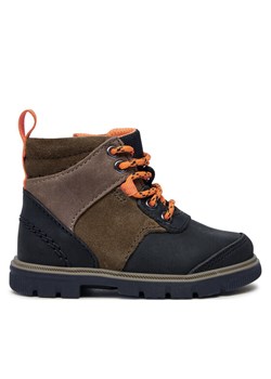 Clarks Trzewiki Lorcam Hike T 26178391 Khaki ze sklepu MODIVO w kategorii Buty zimowe dziecięce - zdjęcie 182702234
