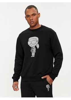 KARL LAGERFELD Bluza 705430 542941 Czarny Regular Fit ze sklepu MODIVO w kategorii Bluzy męskie - zdjęcie 182702384