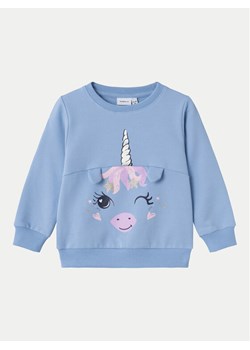 NAME IT Bluza 13232088 Niebieski Regular Fit ze sklepu MODIVO w kategorii Bluzy dziewczęce - zdjęcie 182702402