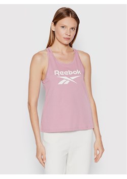 Reebok Top Identity HN6866 Fioletowy Relaxed Fit ze sklepu MODIVO w kategorii Bluzki damskie - zdjęcie 182702414