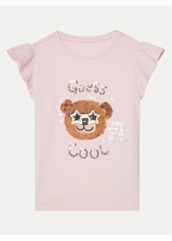 Guess T-Shirt K5RI18 K6YW4 Różowy Regular Fit ze sklepu MODIVO w kategorii Bluzki dziewczęce - zdjęcie 182702504