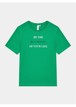 Vero Moda Girl T-Shirt 10285148 Zielony Regular Fit ze sklepu MODIVO w kategorii Bluzki dziewczęce - zdjęcie 182702531