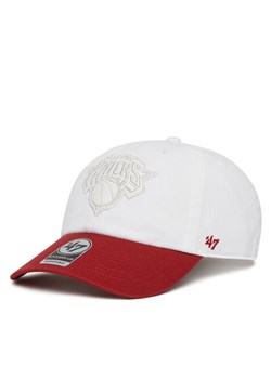 47 Brand Czapka z daszkiem NBA New York Knicks '47 x Tommy Hilfiger Courtside '47 Clean Up THCCU175GWL Biały ze sklepu MODIVO w kategorii Czapki z daszkiem męskie - zdjęcie 182702533