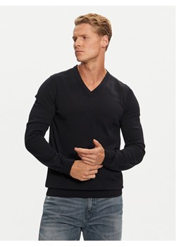 Hugo Sweter San Vredo-M 50474172 Granatowy Slim Fit ze sklepu MODIVO w kategorii Swetry męskie - zdjęcie 182702900