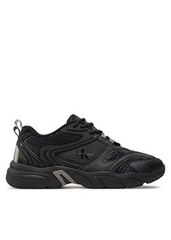 Calvin Klein Jeans Sneakersy Retro Tennis Low Mix Ml Met YM0YM00931 Czarny ze sklepu MODIVO w kategorii Buty sportowe męskie - zdjęcie 182702902