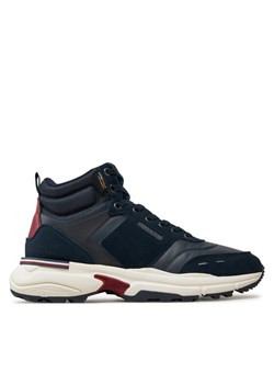 Tommy Hilfiger Sneakersy M Runner Cordura Hi Lth Mix FM0FM05222 Granatowy ze sklepu MODIVO w kategorii Buty sportowe męskie - zdjęcie 182702983