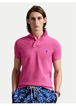 Polo Ralph Lauren Polo 710536856447 Różowy Slim Fit ze sklepu MODIVO w kategorii T-shirty męskie - zdjęcie 182703011