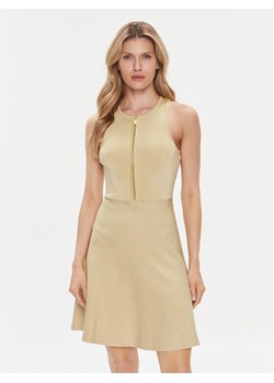 MICHAEL Michael Kors Sukienka letnia MR4826JAFB Złoty Slim Fit ze sklepu MODIVO w kategorii Sukienki - zdjęcie 182703143