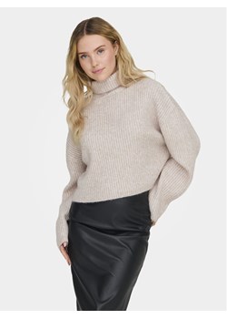 ONLY Golf Melanie 15321177 Beżowy Regular Fit ze sklepu MODIVO w kategorii Swetry damskie - zdjęcie 182703274