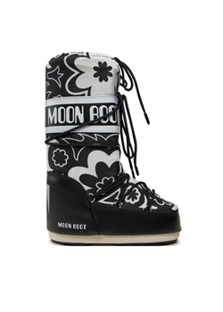 Moon Boot Śniegowce Mb Icon Flower 80D1402940 Czarny ze sklepu MODIVO w kategorii Śniegowce damskie - zdjęcie 182703353