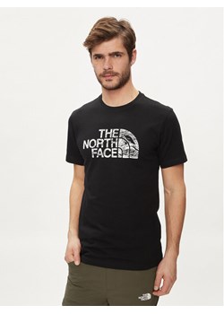The North Face T-Shirt Woodcut Dome NF0A87NX Czarny Regular Fit ze sklepu MODIVO w kategorii T-shirty męskie - zdjęcie 182703373