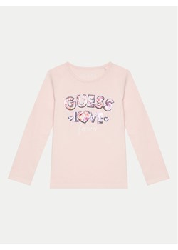 Guess Bluzka K4BI16 J1314 Różowy Regular Fit ze sklepu MODIVO w kategorii Bluzki dziewczęce - zdjęcie 182703622