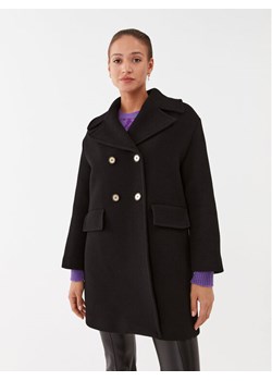 Pinko Płaszcz wełniany Effetto 101747 Y7DY Czarny Regular Fit ze sklepu MODIVO w kategorii Płaszcze damskie - zdjęcie 182703720